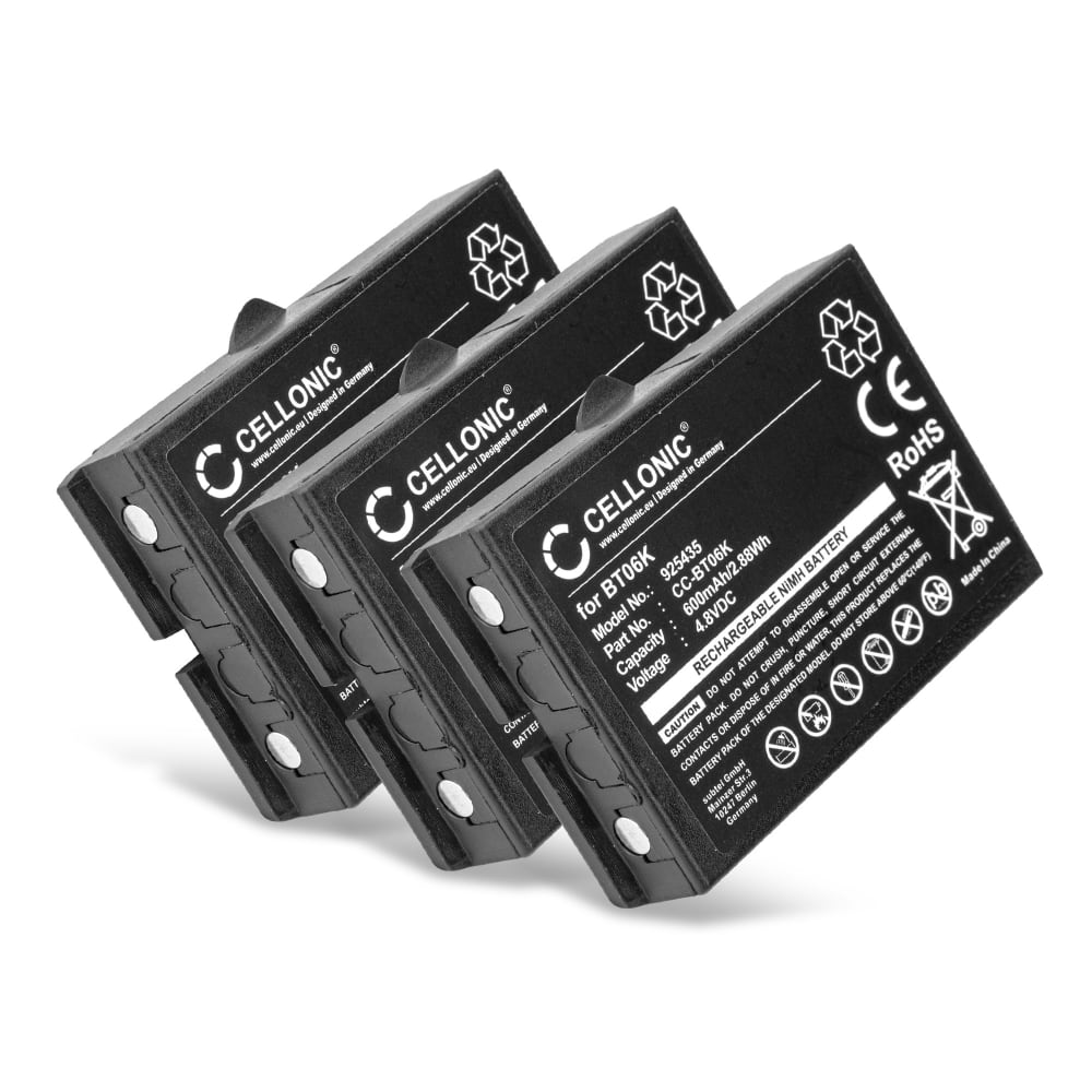 3x Batteri for Ikusi TM70, Ikusi T70-1, Ikusi T70-2, Ikusi T71, BT06K, 2303692 600mAh fra subtel