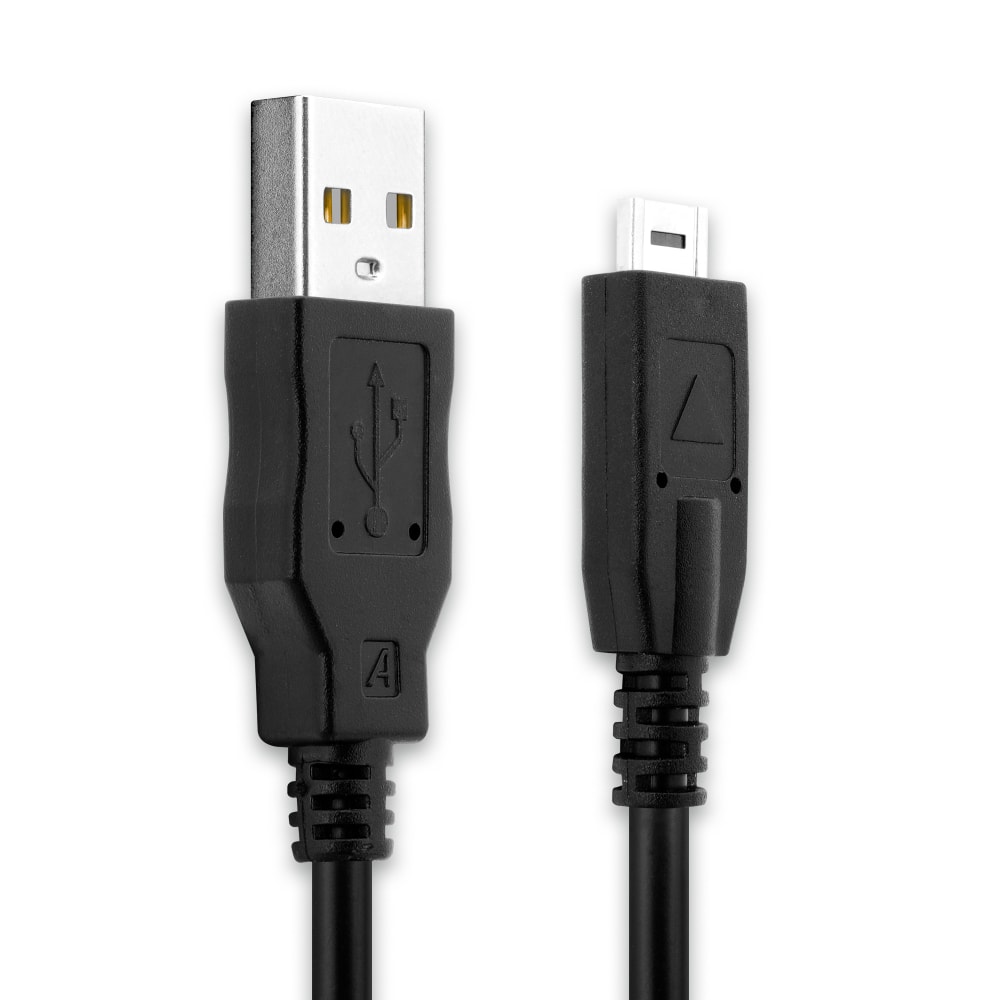 14 Pin Connector til USB A kamerakabel for Panasonic Lumix DMC-TZ7, DMC-GH2, DMC-FZ100 hurtigladende datakabel K1HY08YY0031, svart, PVC, 1.5m fra CELLONIC