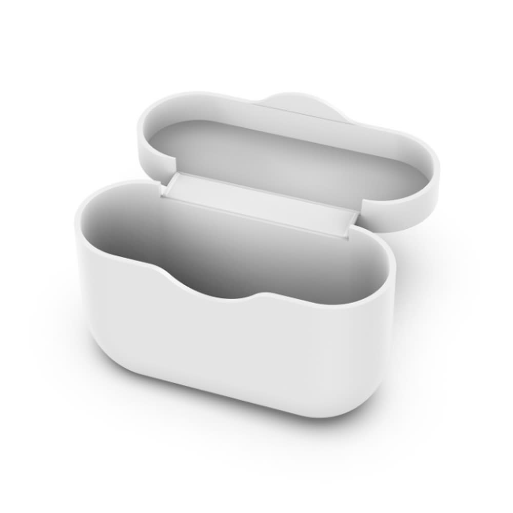 subtel® beschermhoes voor Sony WF-1000XM3 in-ear oordopjes - protection case koptelefoon - wit opberghoes travelcase earbuds