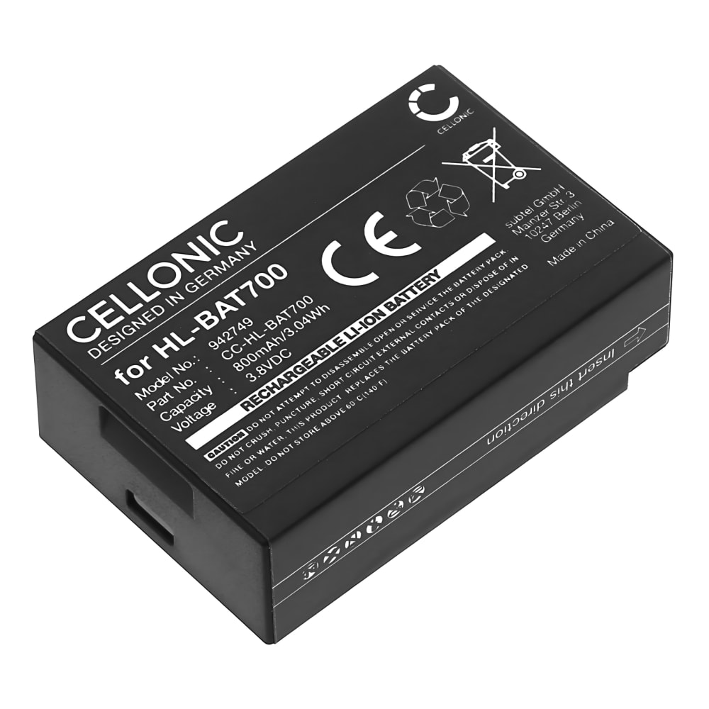 Battery for Hollyland Solidcom C1, Solidcom C1 Pro HL-BAT700 (800mAh, 3.8V) from CELLONIC