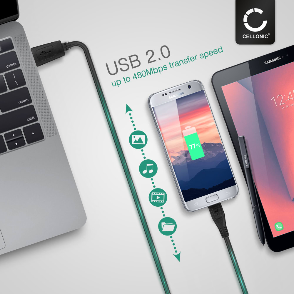 USB 2.0 Data & Charging Cable for Blue Yeti Nano / Yeti X