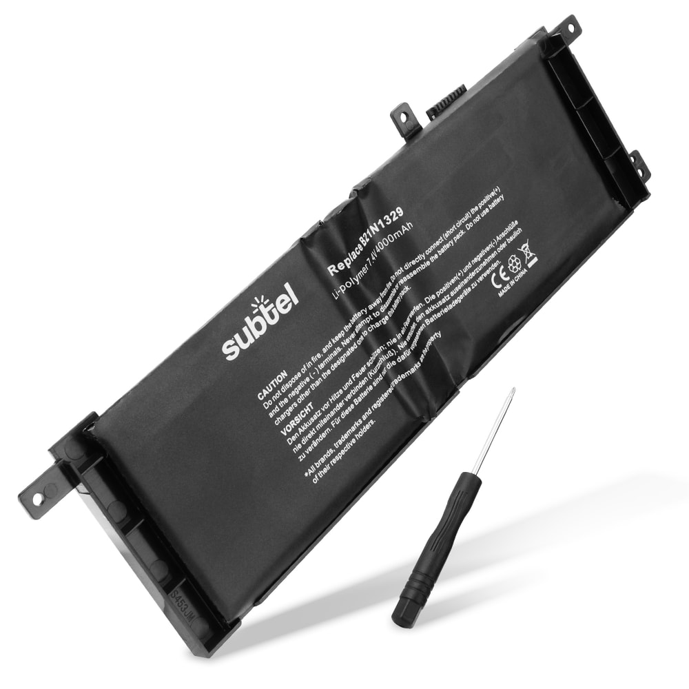 Batterie de rechange pour ordinateurs portables ASUS F553M, X553M, R515M, X553MA, R413M, X453M, F553MA, F453M, F552CL - 3800mAh 7.4V - 7.6V 