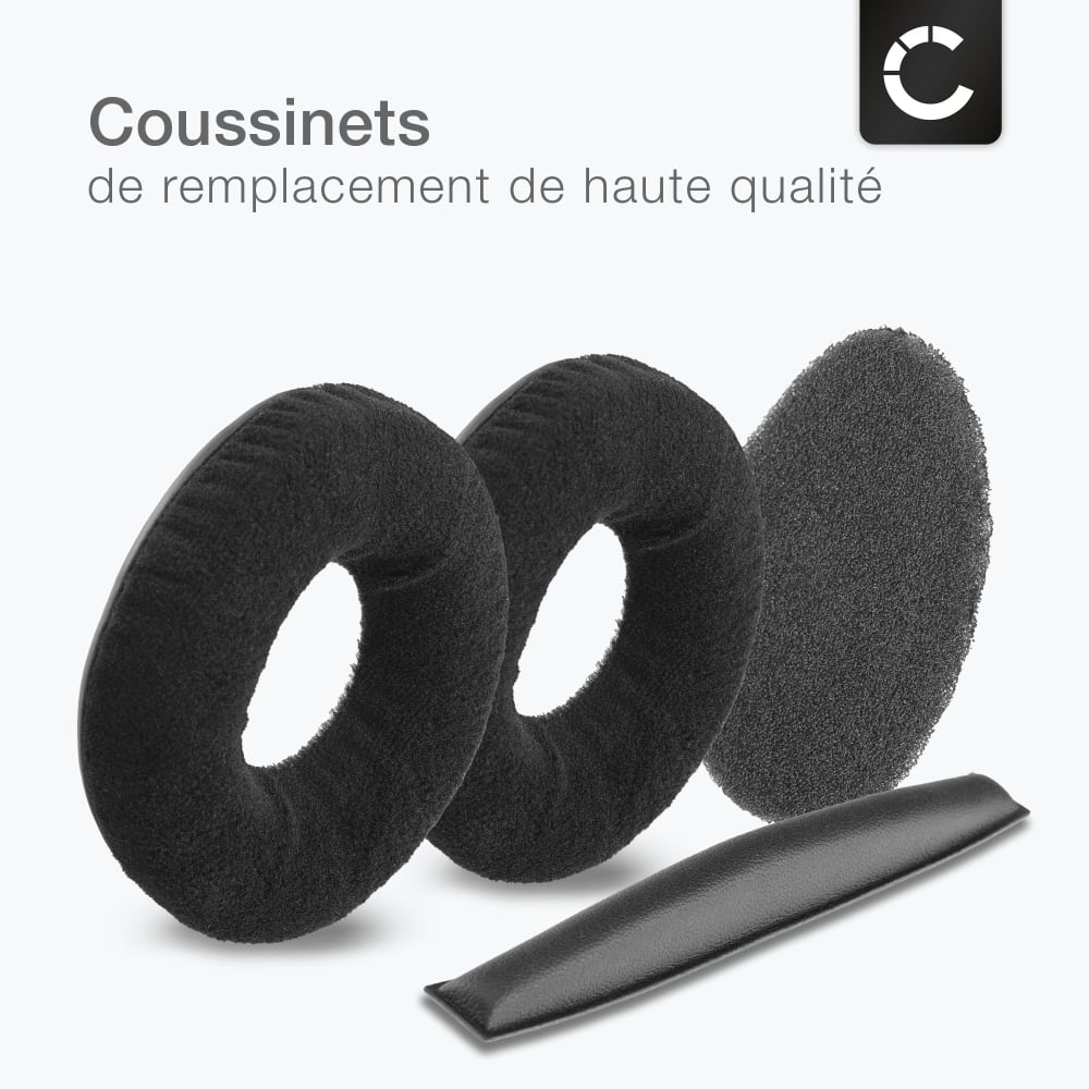 2 Coussinets De Rechange Pour Casque Sennheiser HD 4.50 BTNC Par Kwmobile - Neufs