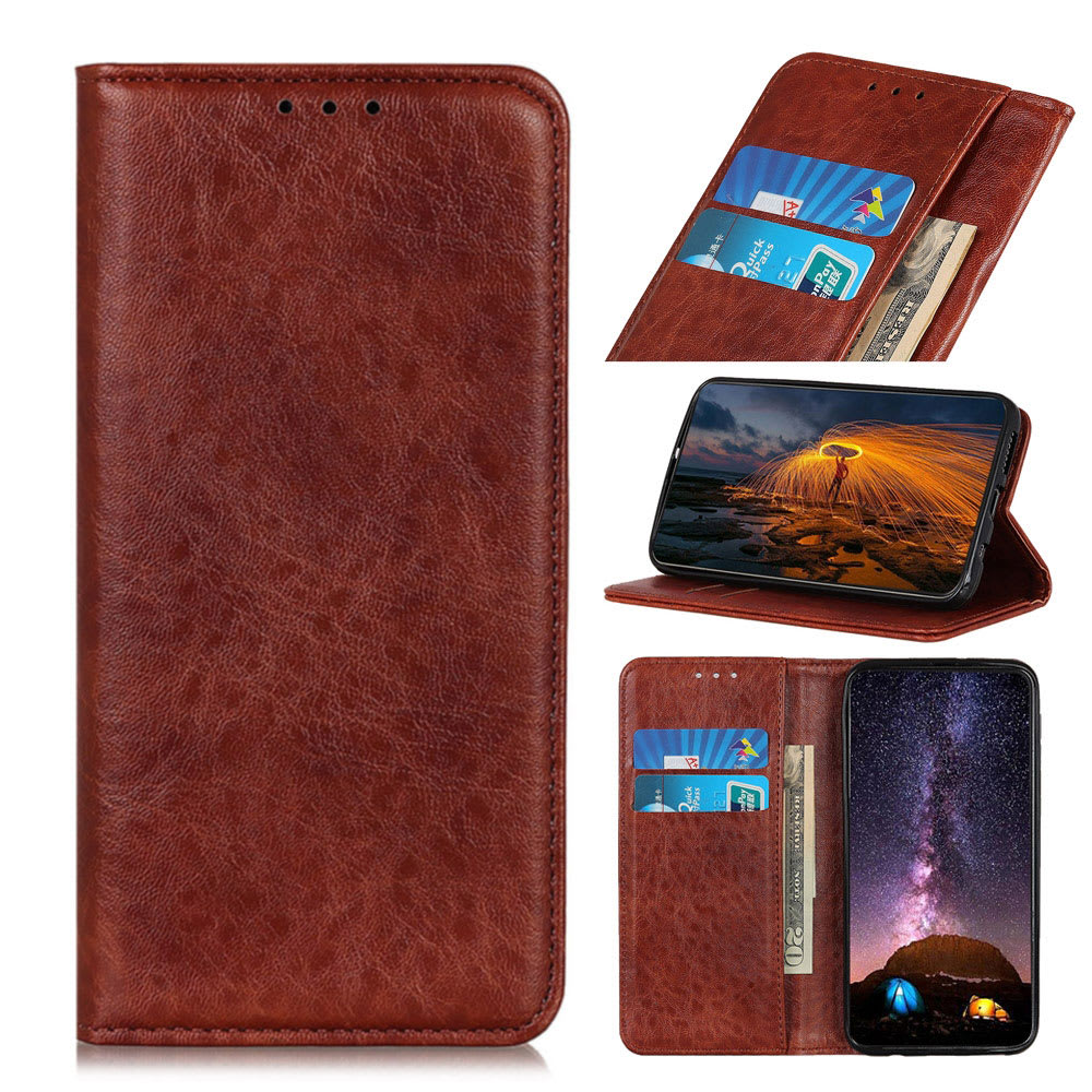 Lommebok Deksel for Xiaomi Mi 11 - PU Leather, brun lomme, pocket, shell, skal