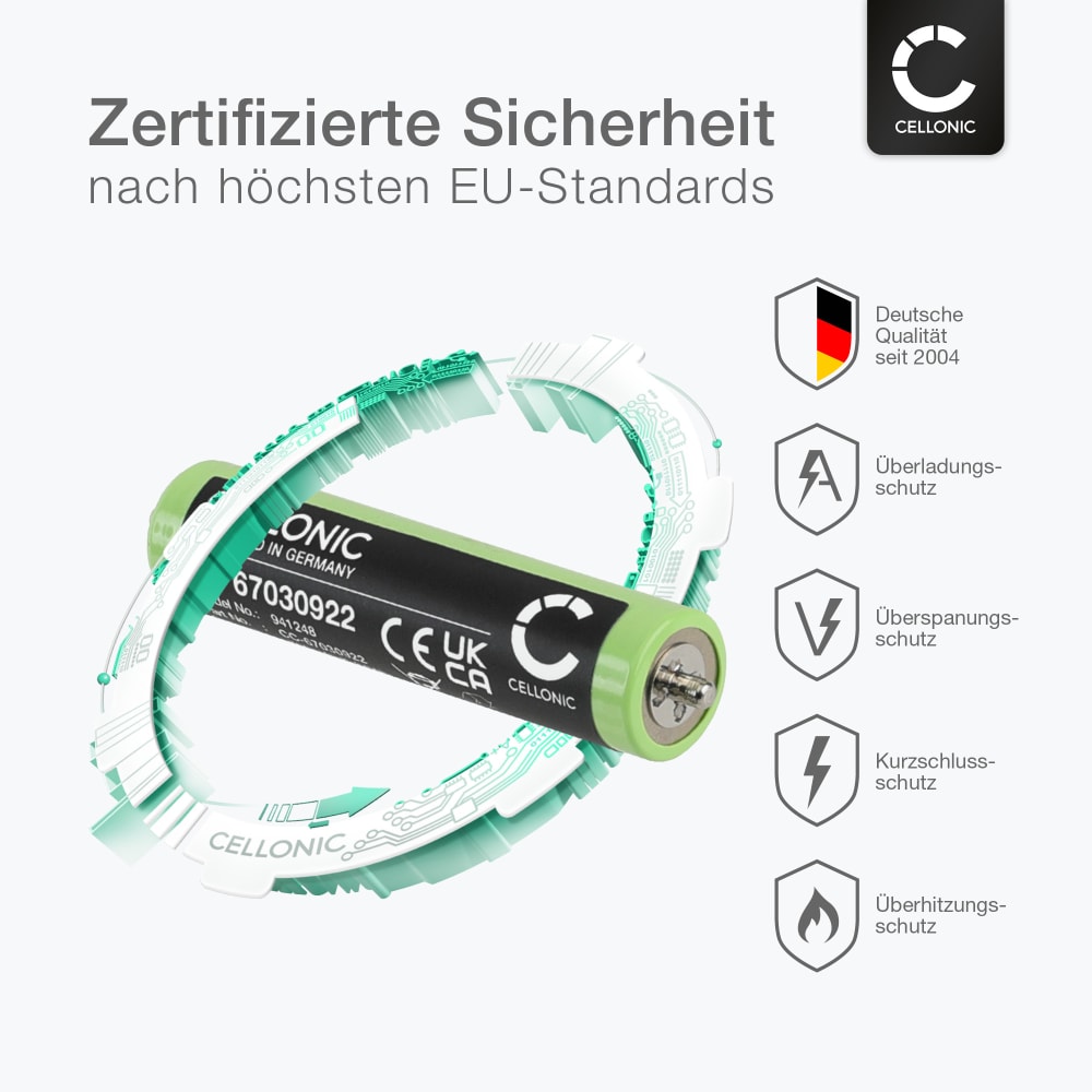Lot De 2 Batteries NiMH 1,2V 1800mAh Pour Tondeuse Braun Series 3/5/7 - Marque Vhbw