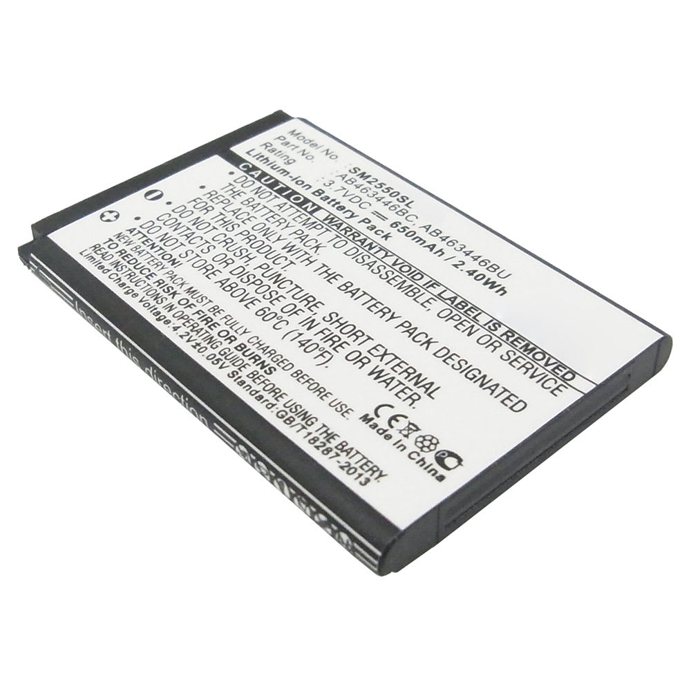 AB463446BU Battery for Samsung GT-C3520, GT-E1190, GT-E1150, GT-E1100, GT-E2530, SGH-E500, GT-C3750 Smartphone / Phone Battery Replacement - 650mAh