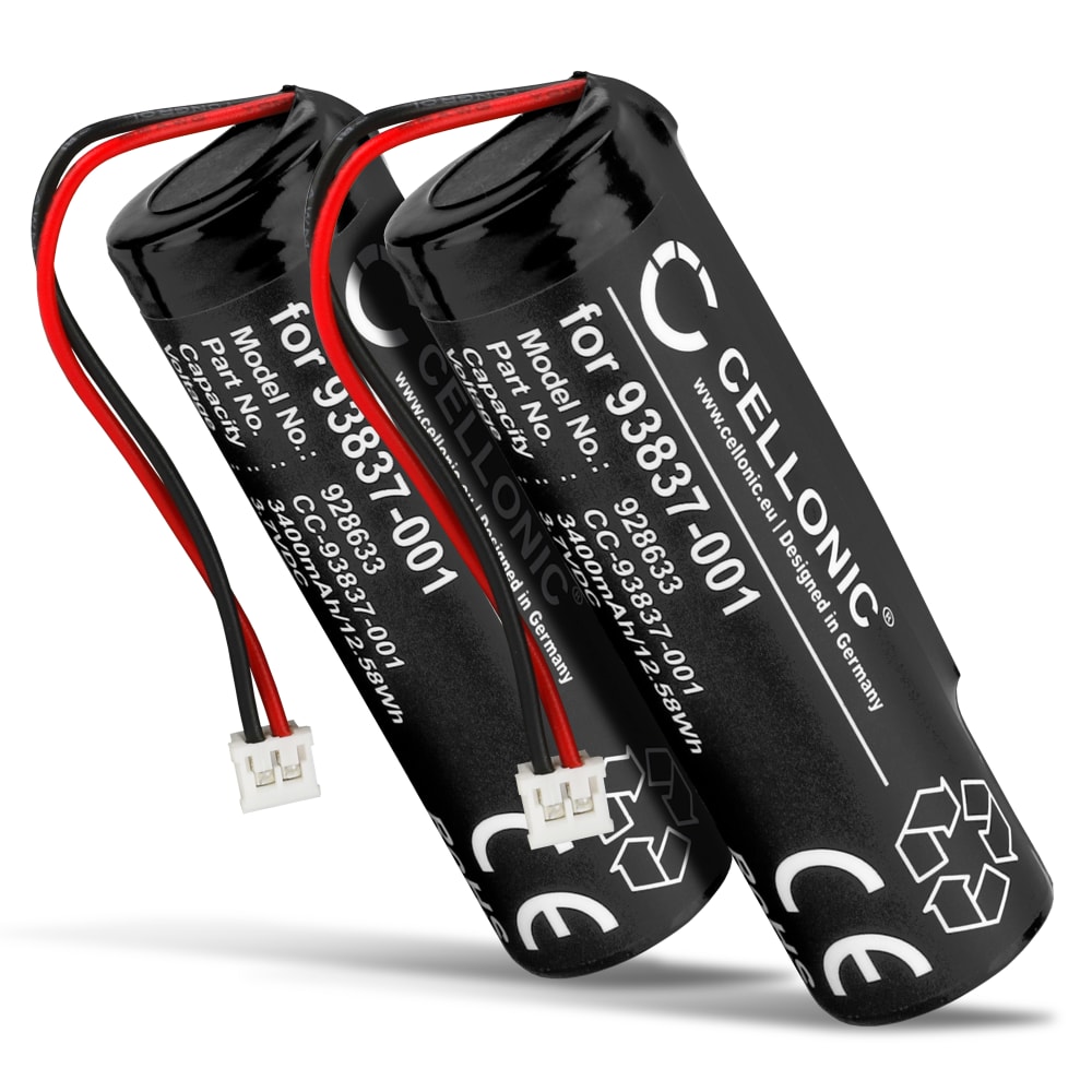 2x Batteri for Wahl Legend Cordless, Super Taper Cordless, Senior Cordless, Magic Clip Cordless, Beret Pro, Sterling 4 3400mAh fra CELLONIC