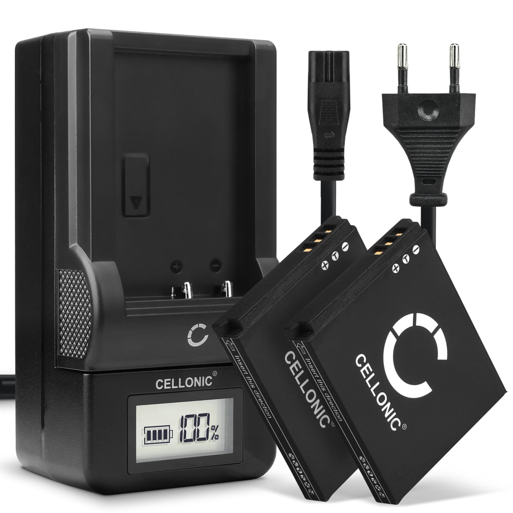 2x NB-4L Batteri för Canon Legria Vixia Mini Digital IXUS 220 HS 60 70 75 80 IS 100 115 130 230 255 Elph 330 HS 300 100 SD750 SD1400 digitalkamera, 850mAh Kamera-ersättningsbatteri med lång batteritid + Laddare