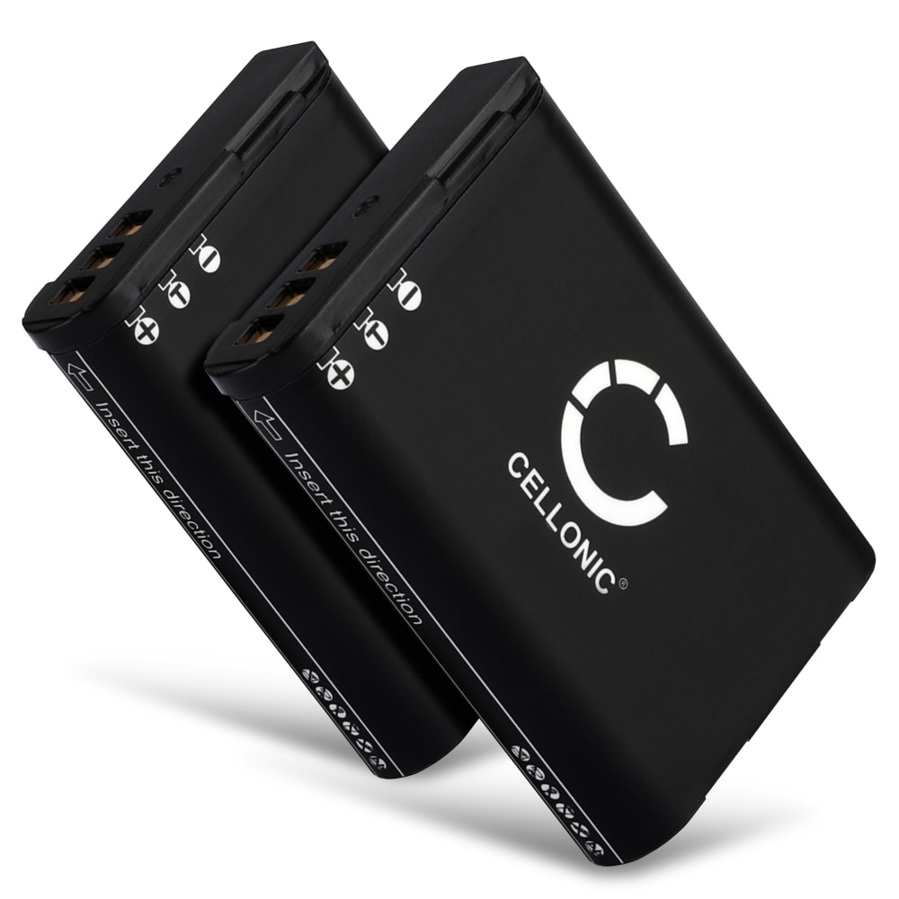 2x Batteri for Nikon Coolpix B700, Coolpix P600, Coolpix P610, Coolpix P900, Coolpix S810c EN-EL23 (1600mAh, 3.6V - 3.7V) fra CELLONIC