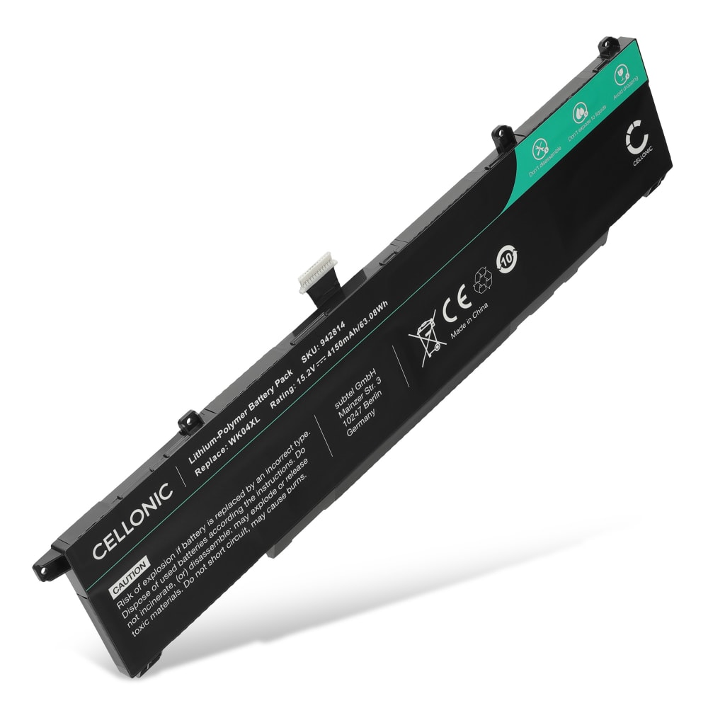 Batteri for HP Omen 16, HP Victus 16, Victus Gaming 15, Victus 16t, Victus 16z, Victus 15, HP WK04, HP WK04XL 4150mAh 15.2V fra CELLONIC