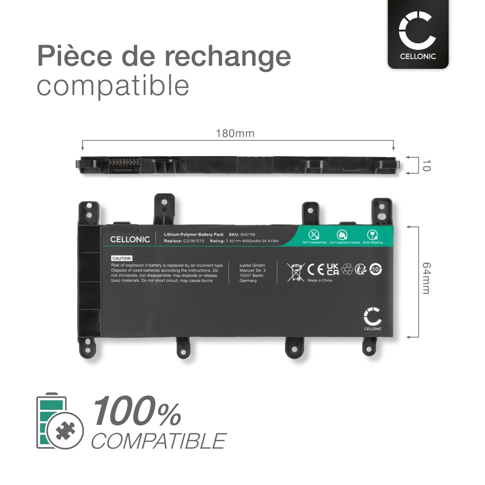 Pile CMOS BIOS Pour ASUS R753UW - Batterie CR2032 (probable) - Neuf Avec Garantie 1 An - Pour Ordinateur Portable