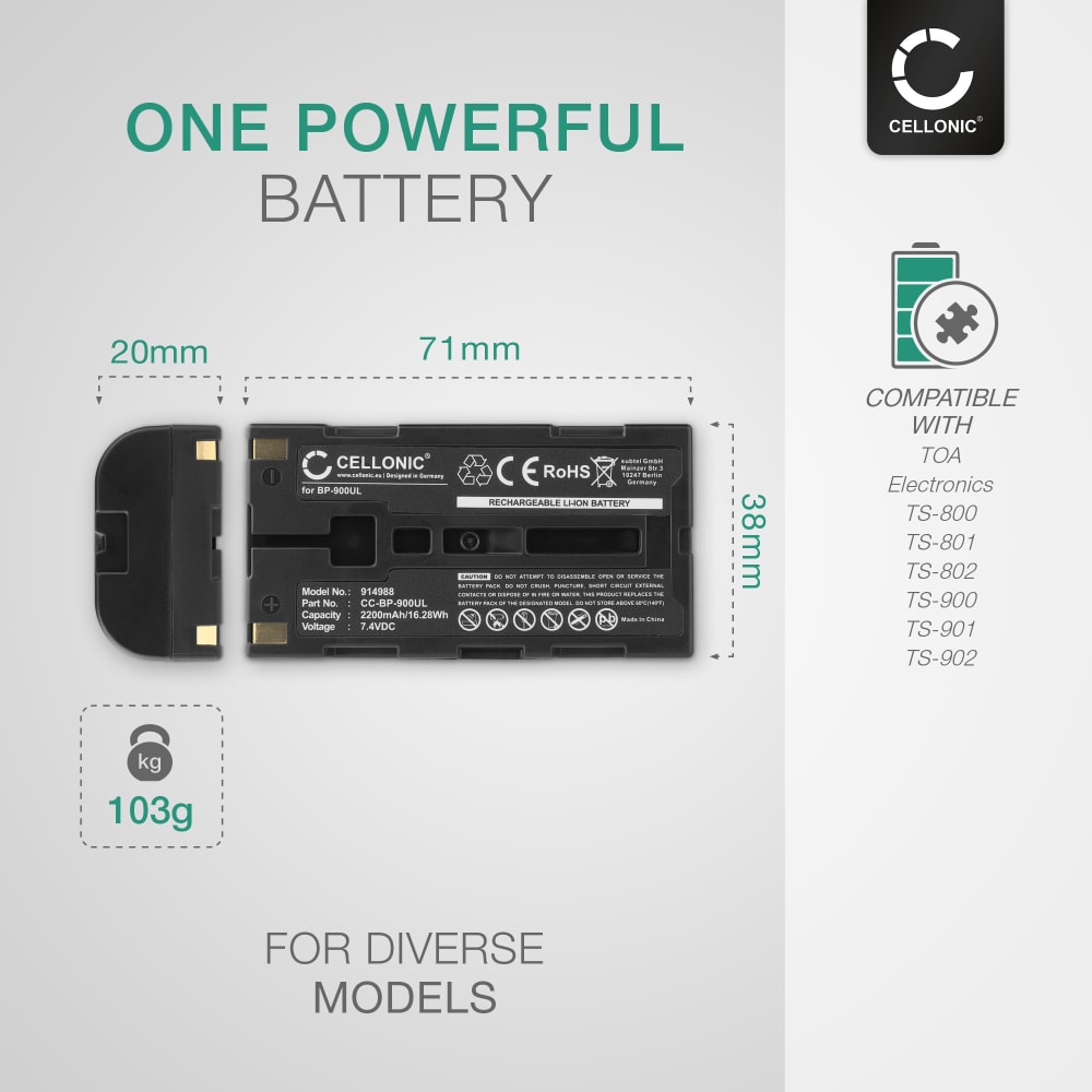 NEC Standard Battery For MobilePro 900 & 900C – 2200mAh (Used, Fully Functional)