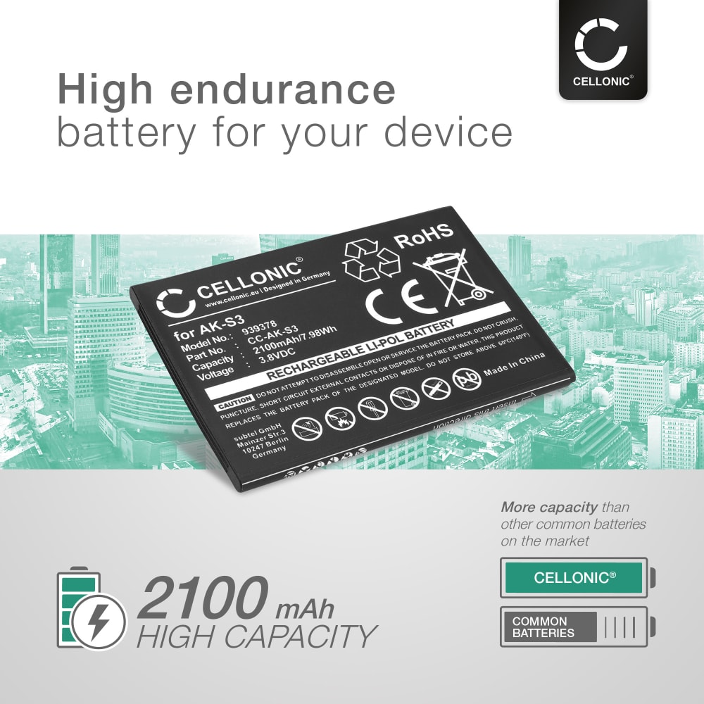 Cameron Sino 2500mAh Batteria Ricambio per Emporia Smart.3