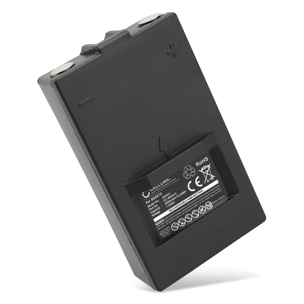 Batteri för Hiab XS Drive, Olsberg DOH116A, 2055112, Combi drive 5000, Dulevo 5000 combi, Hi Drive 4000, Drive 4000 ET, Olsbergs Hi Drive 4000 804572, 9836713, 9836721, FUA 41 (2000mAh, 7.2V) från CELLONIC