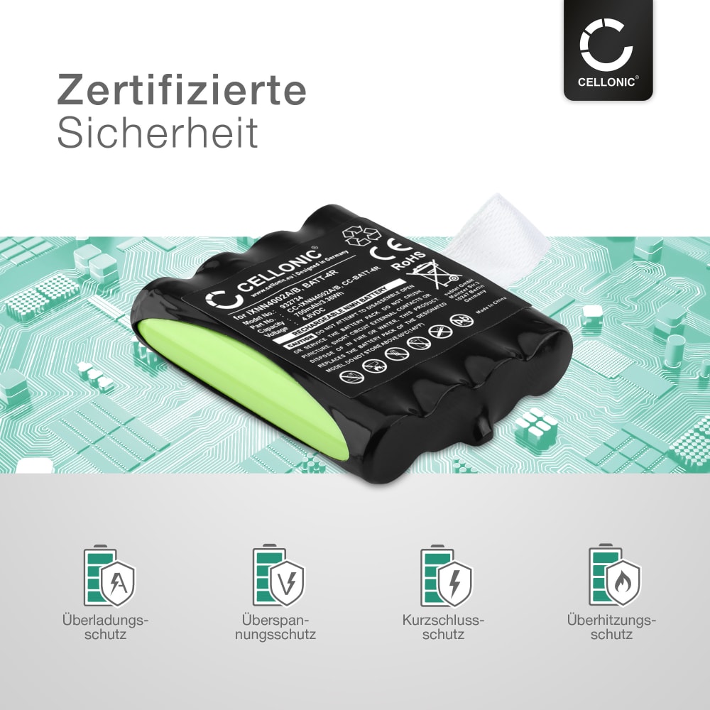 NEWASHAN 2 Batterie Di Ricambio Per Radio Motorola TLKR T92 H2O T82 Extreme T62 T605 H2O T800 Walkie Talkie PMNN4477AR 1532 PMR446 1650mAh 3.6V AA Ricaricabili Ni-MH - 5