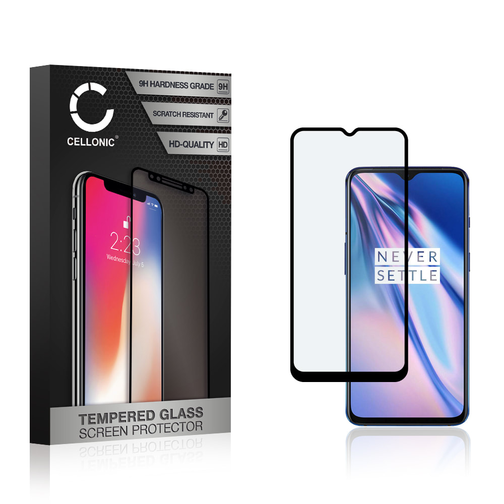 0,33mm Displayskydd / skärmskydd för OnePlus 7 / 6T- mobil, 9H 3D Case-friendly, Full Glue - smartphone-skyddsglas, screen protector