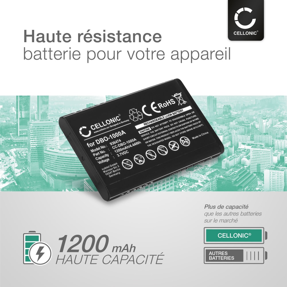 Batterie DBO1000A pour Doro 1370 / 1372 / 2404 / 6040 / 6060
