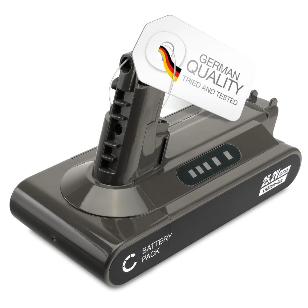 Batteri for Dyson V10, V10 Origin, V10 Animal, Cyclone V10 Absolute, V10 Absolute Plus, Dyson SV12, SV27 2500mAh fra CELLONIC - Batteri med skruer