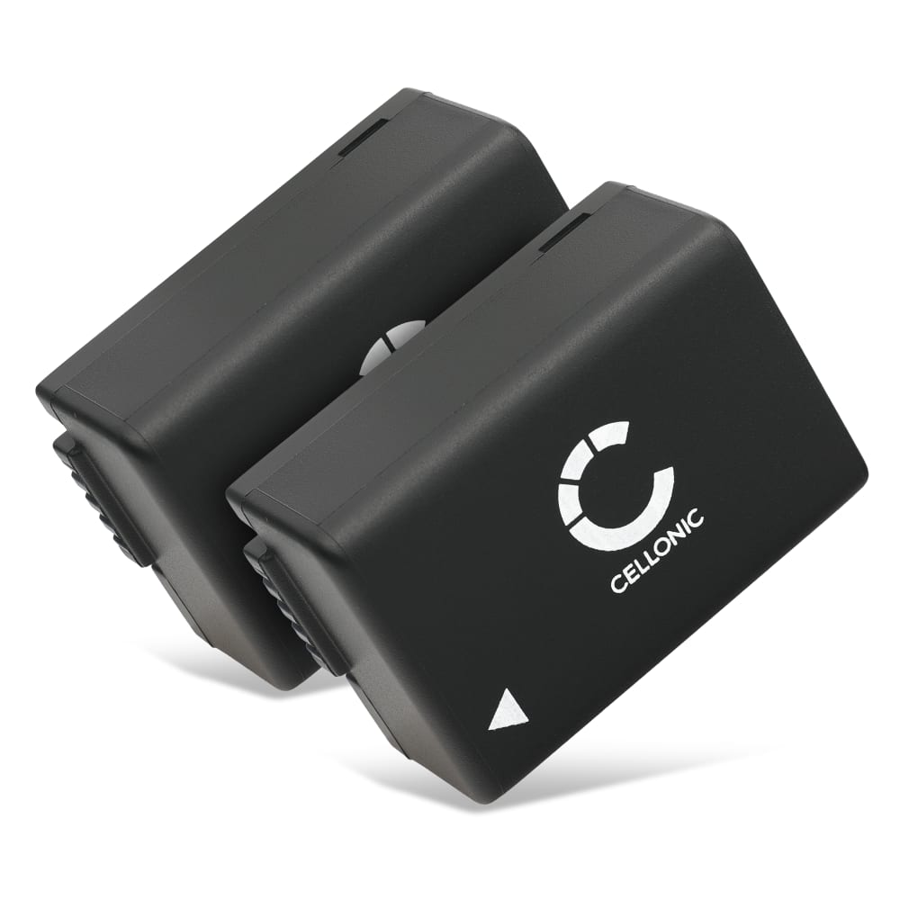 2x Batteri for Panasonic Lumix DC-FZ82 DMC-FZ72 DMC-FZ70 DMC-FZ100 DMC-FZ150 DMC-FZ45 DMC-FZ40 Kameraer 800mAh fra CELLONIC