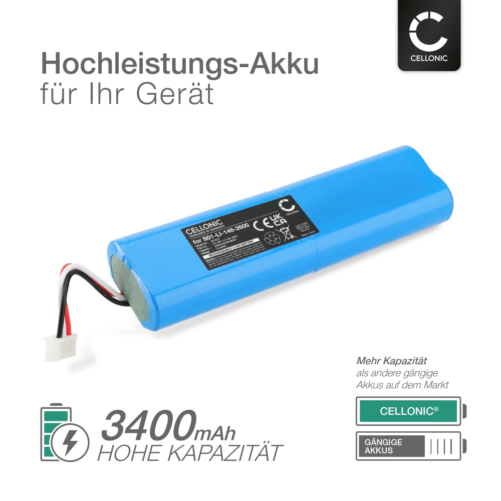 14,4 V Ni-Mh AA akku Pack 2500MAH für Ecovacs Deeb... – Grandado