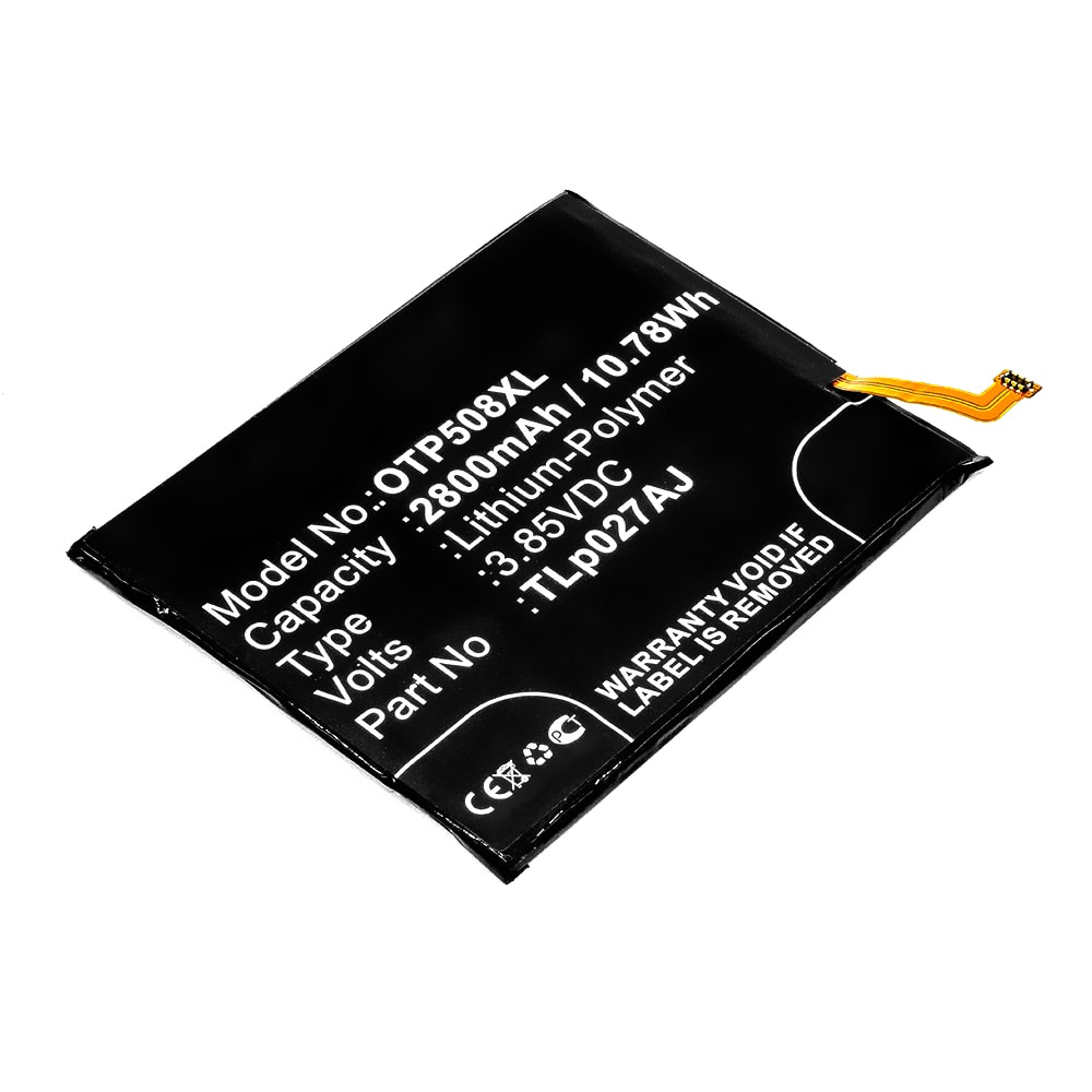 TLp027AJ Battery for Alcatel A5 LED Smartphone / Phone Battery Replacement - 2800mAh