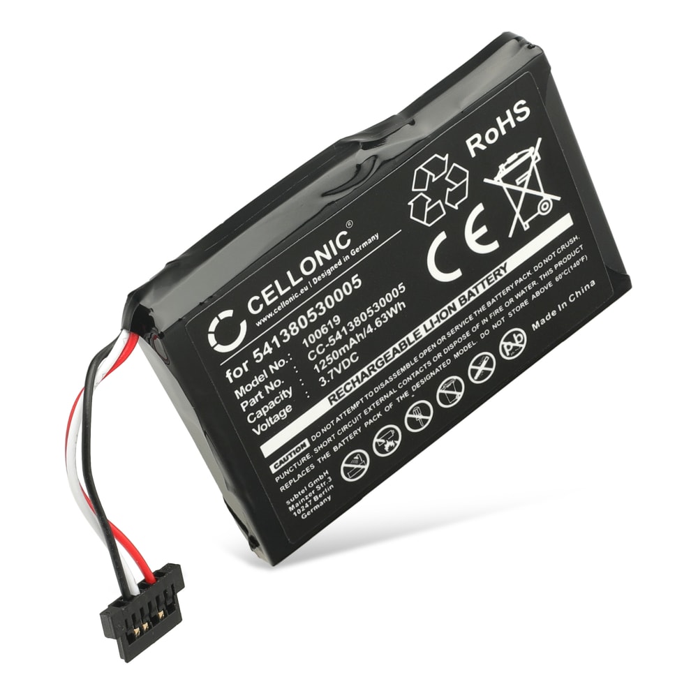 Batteri for Medion GoPal P4410/P4210; Becker Active 43/Ready 43; Mitac Mio P350/P550 1250mAh