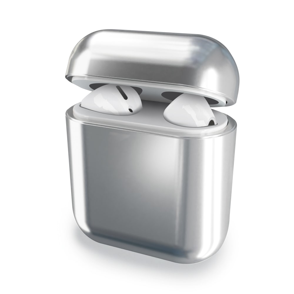 Lomme for AirPods 1, AirPods 2 - TPU, sølvfarget shell pocket tasker