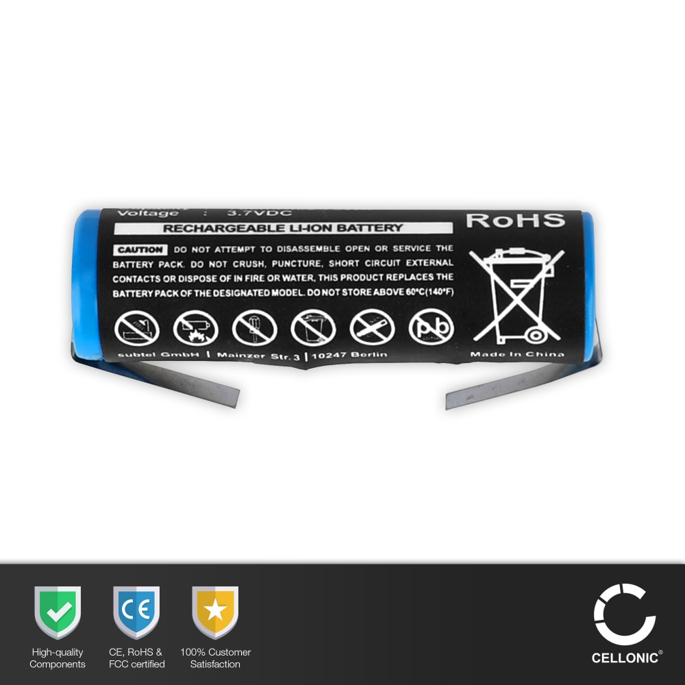 Trade-Shop Li-Ion Akku Für Philips Rasierer – 3,7V / 750mAh, Ersatz Für HQ9190, HX63xx Uvm.