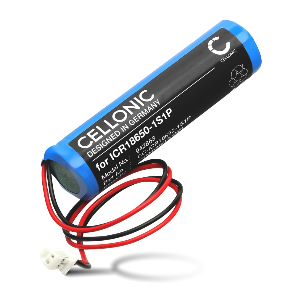 Batteri for Internorm I-TEC Smart Window 32482 - ICR18650-1S1P 3350mAh fra CELLONIC