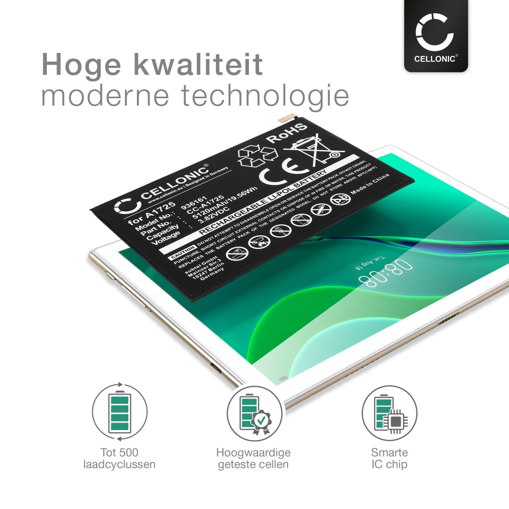 A1725 accu iPad mini 5 (2019) A2124, A2126, A2133