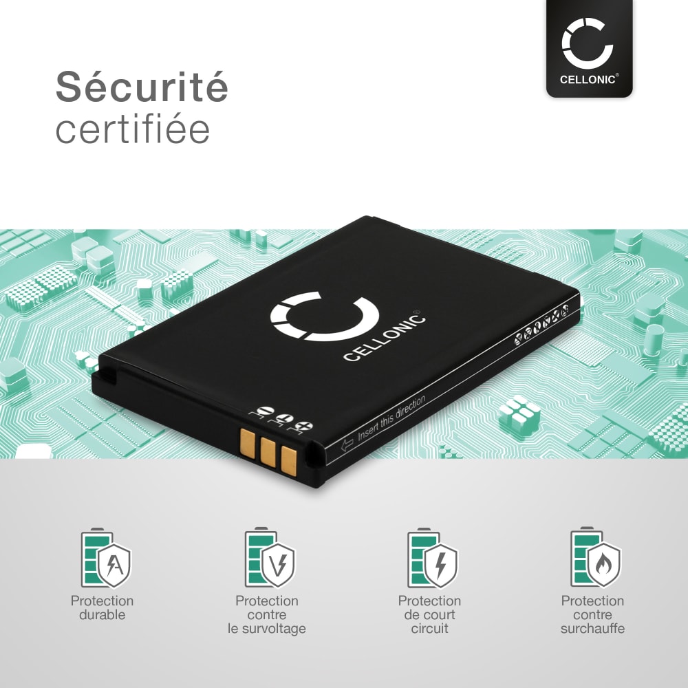 Batterie RCB413 pour Doro Primo 406 / Primo 413 / Primo 414