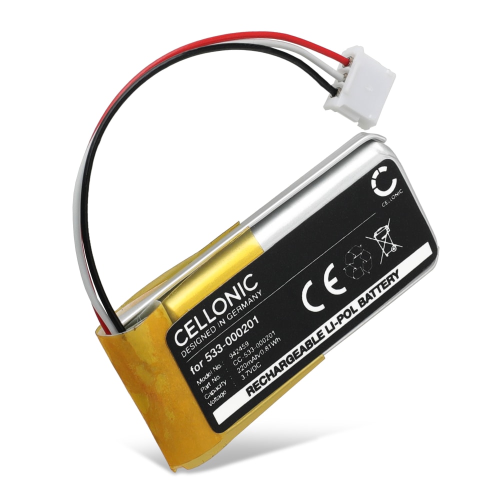 Batteri for Logitech G435 533-000201 (220mAh, 3.7V) fra CELLONIC