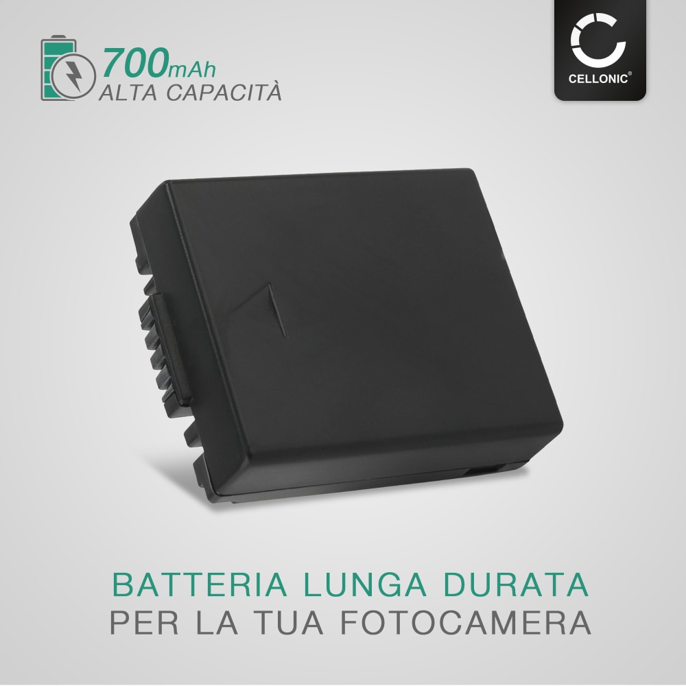 2x Panasonic Lumix DMC-FC20 Accu Batterij Oplader 700mAh van CELLONIC