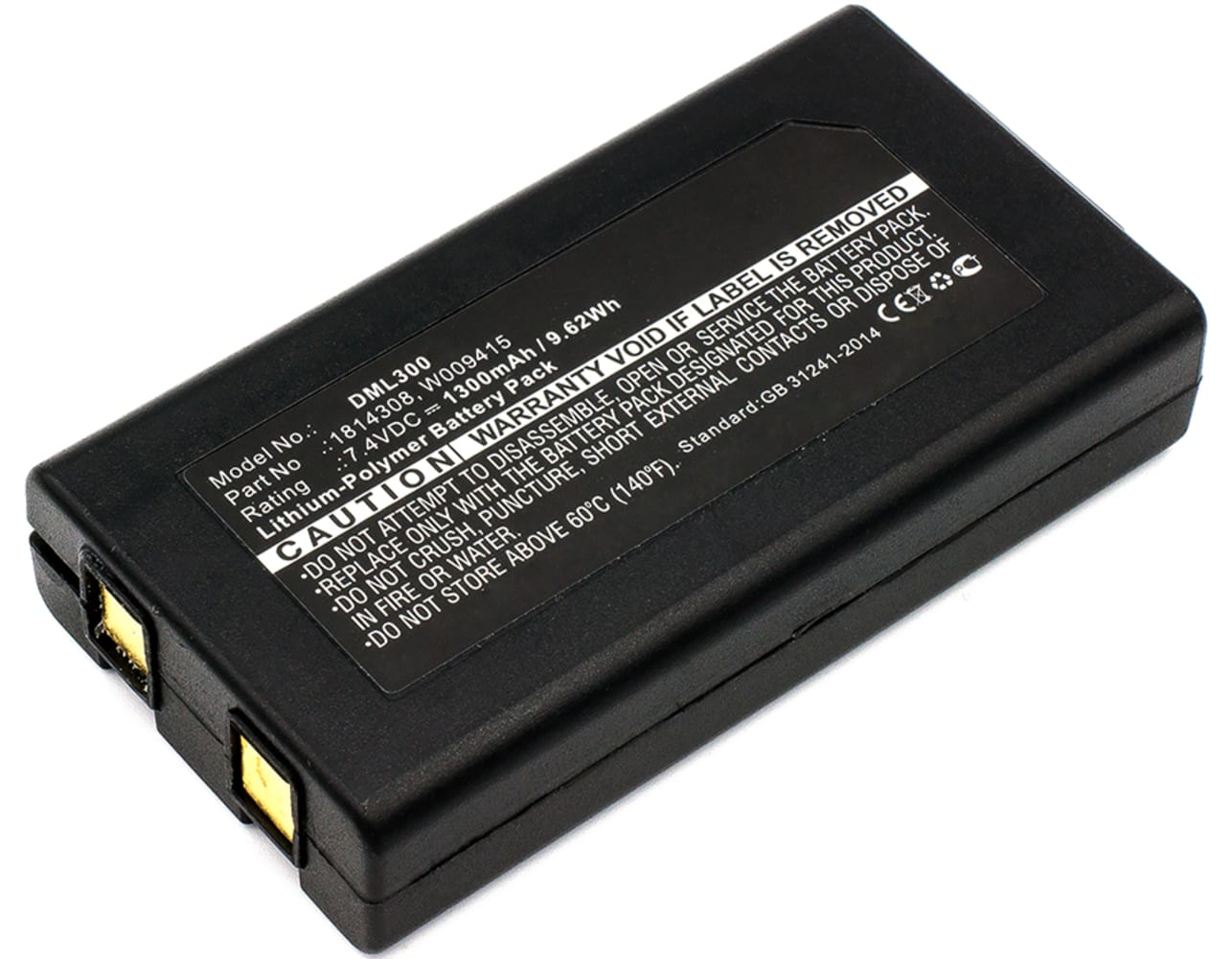 1814308,W009415 Battery for Dymo LabelManager 500TS LabelManager LM-500TS LabelManager Wireless PnP XTL 300 Mobile Photo / Label Printer - 1300mAh 7.2V - 7.4V Lithium Polymer