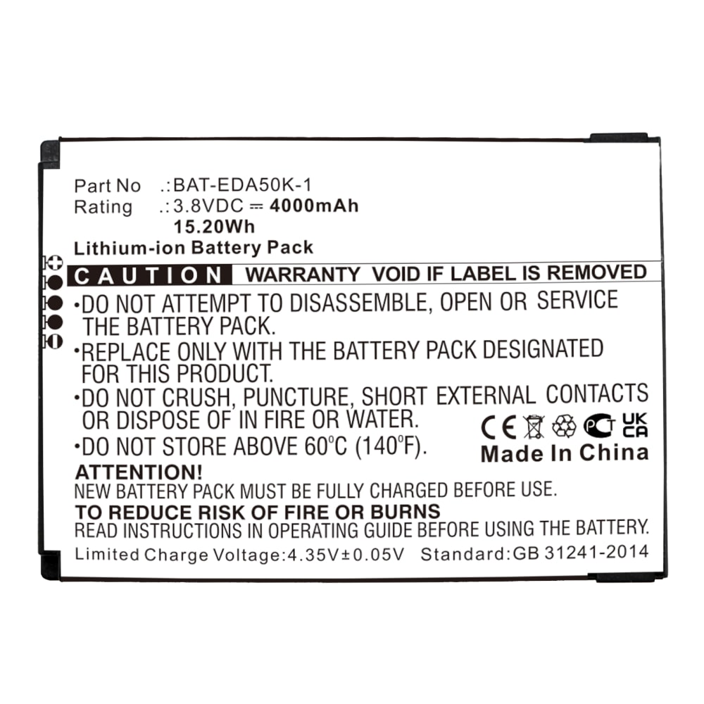Batteri for Honeywell EDA50K ScanPal 50 BAT-EDA50K-1 4000mAh fra CELLONIC