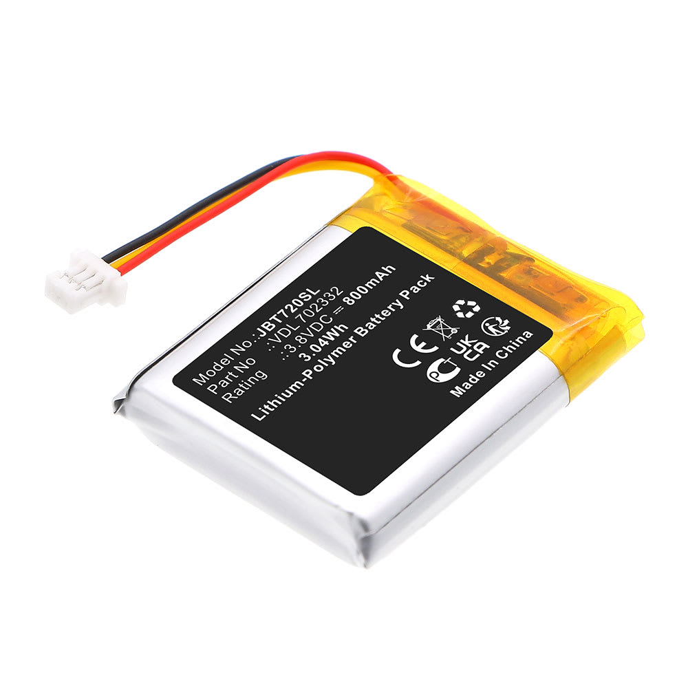 Batteri til JBL Tune 720BT, 760BT VDL 702332 (800mAh, 3.8V) fra CELLONIC