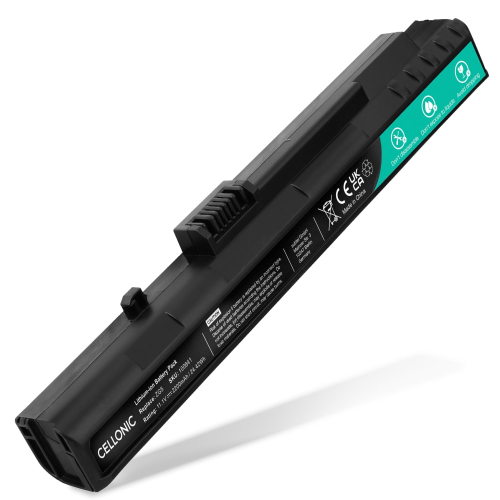 Batería para portátiles Acer Aspire One A110 / A150 / D150 / D210 / D250 / Pro 531 (P531) / ZG5 - 2200mAh 10.8V - 11.1V