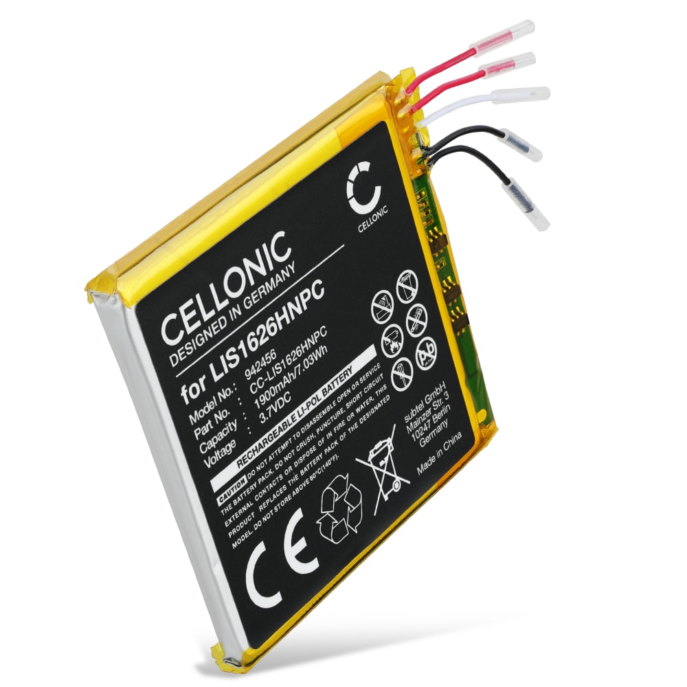 Batteri for Sony NW-WM1A, NW-WM1Z 1900mAh fra CELLONIC