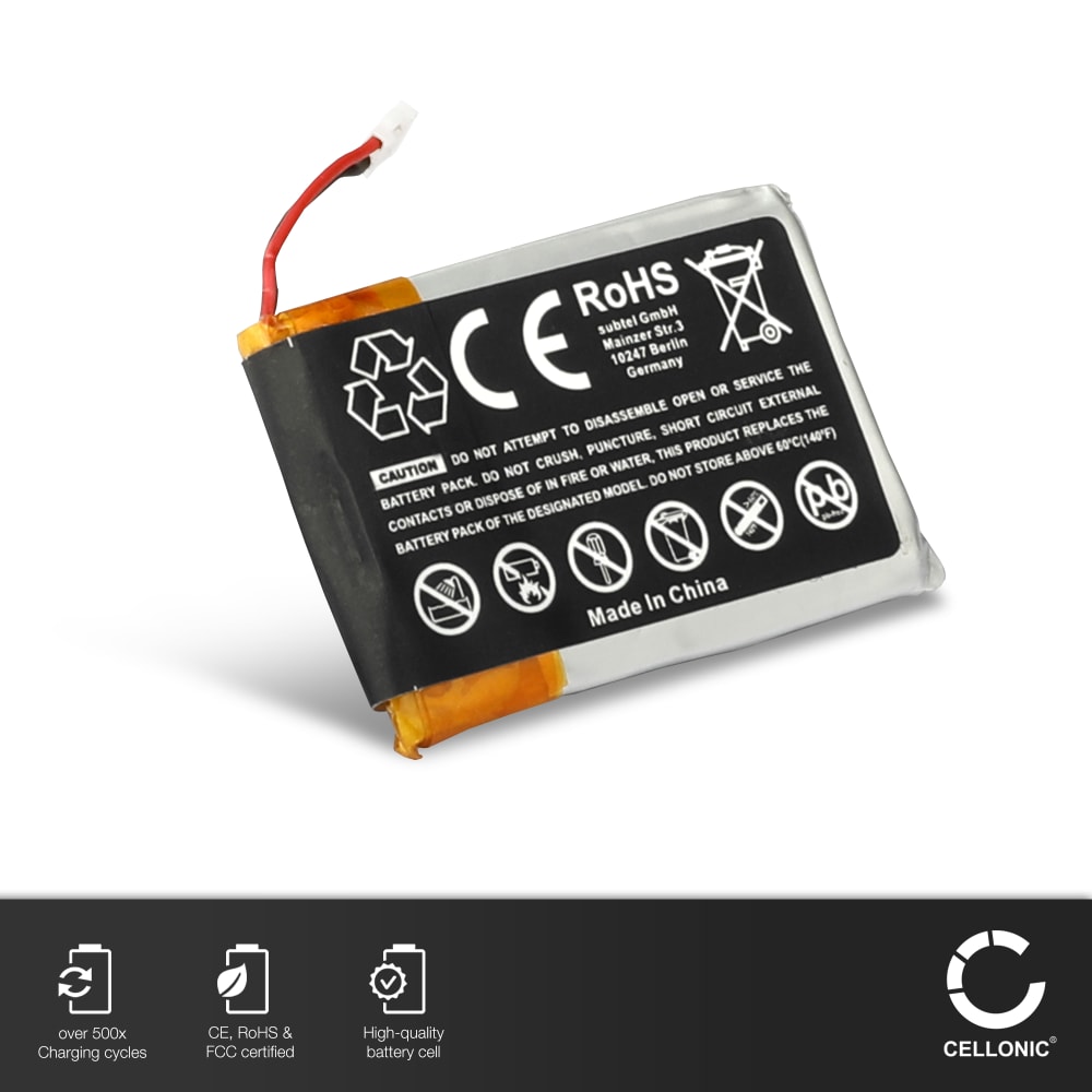 3.7V 255mAh 361-00097-00 Battery For Garmin Fenix 5,Fenix 5 Plus,Fenix 6/6 Pro, Fenix 5F ,Approach S60 ,Forerunner 935 945 Watch - 44
