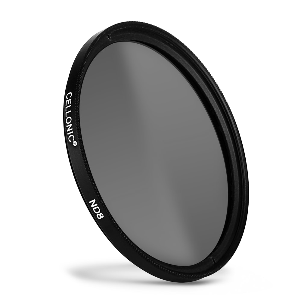 Neutral Density ND8 Filter – Harmaasuodin varten Ø 46mm Long Exposure Filter – Pitkän valotusajan suodin