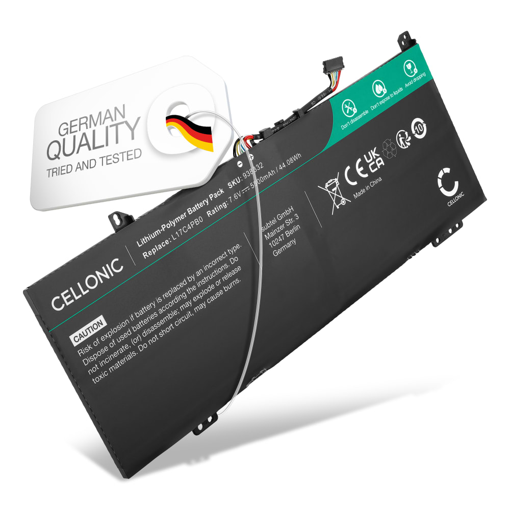 Batteri for Lenovo Flex 6-14ARR, 14IKB IdeaPad 530S-14IKB, 15IKB, 14ARR, Yoga 530-14ARR, 14IKB 5800mAh fra CELLONIC