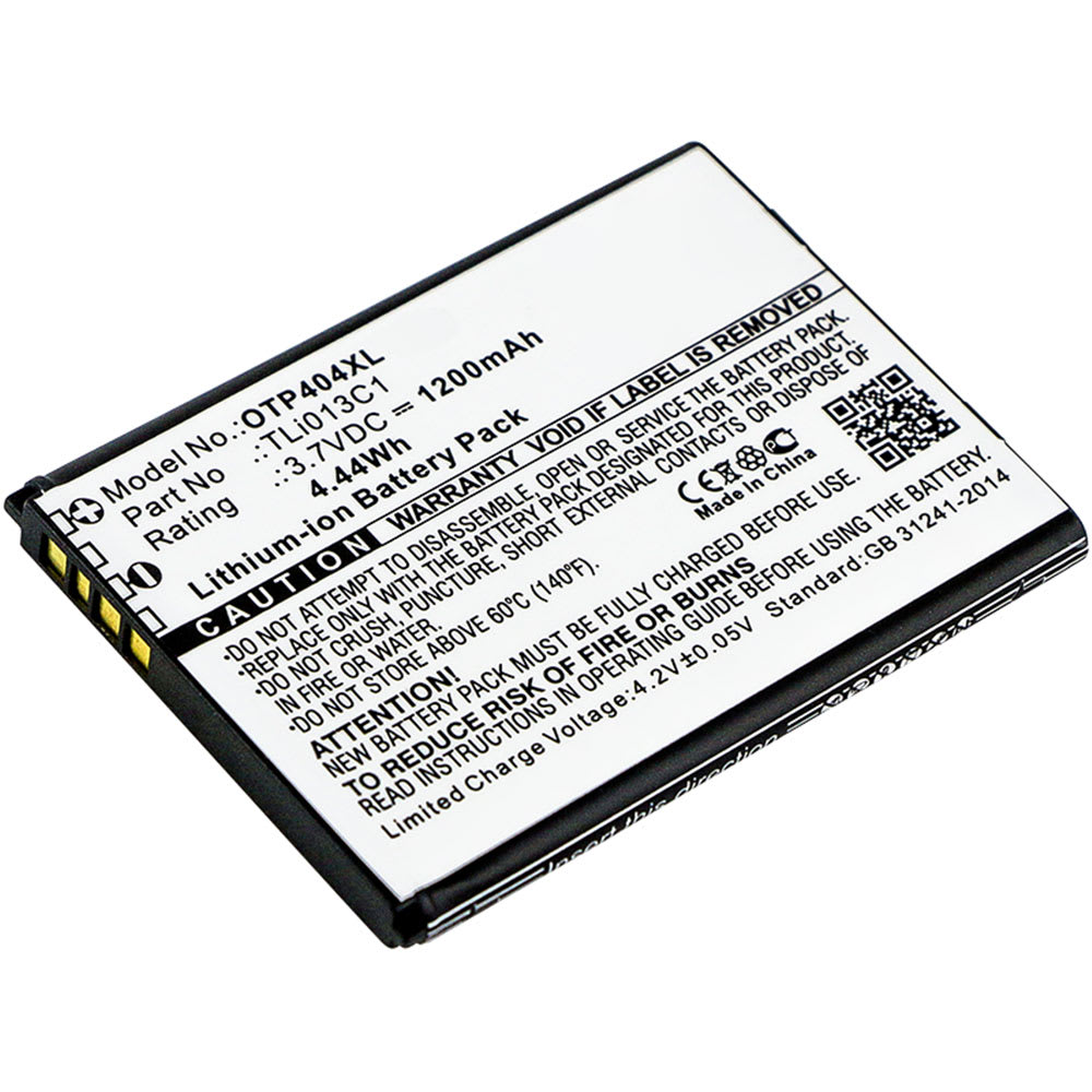 Batterie pour Alcatel One Touch Go Flip / One Touch Go Flip V - TLi013C1 (1200mAh) , Batterie de remplacement