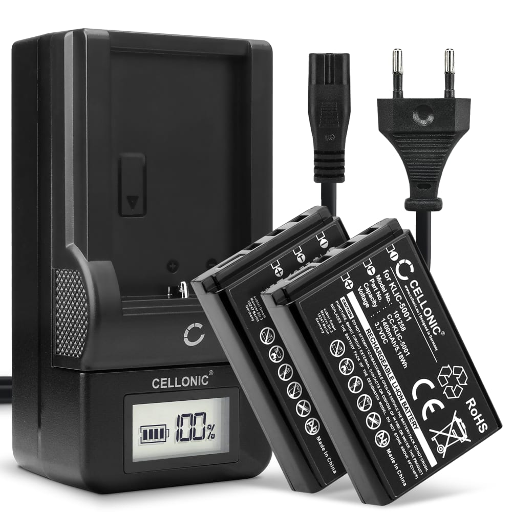 2x Batería 1400mAh+ Cargador