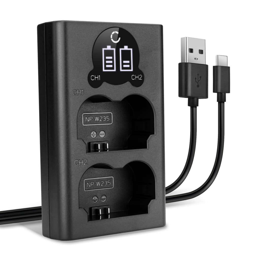 Dubbelladdare + USB Kabel