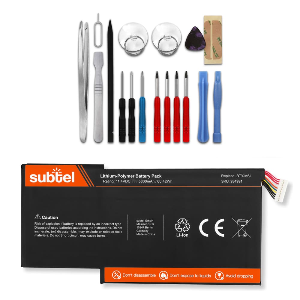 1x Akku 5700mAh+ Werkzeug-Set