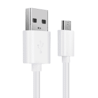 Micro USB Phone Charger Cable for Samsung Galaxy S7, S6, S5, S4, S3, S2 / Edge / Plus / Note 5, 4, 3, 2 / A7, A6, A5, A3 / J7, J5, J3 1m Fast Charging 2A Smartphone Data Cable PVC White