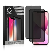 2x Vervangende screenprotector compatibel met Apple iPhone 13 mini smartphone (Privacy Filter, 9H, 0,33mm, Full Glue)