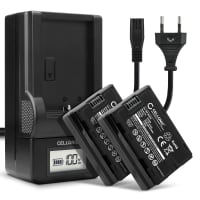 2x NP-W235 Battery for FujiFilm X-T4 / GFX 50S II / GFX100S / X-H2S 2250mAh Camera Battery Replacement NP W235 + Charger
