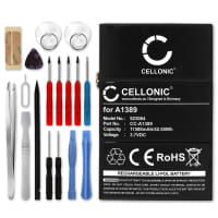 CELLONIC® Replacement Tablet Battery for Apple iPad 3 / 4 + 17-Tool Tablet Repair Kit - A1389 11500mAh