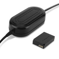 AC Adapter CAPS700/ACK-E12 met DC-koppelaar DR-E12 voor Canon EOS M50, M100, M10 Adapter kit met DC Coupler 3m kabel oplader & dummy spiegelreflex camera